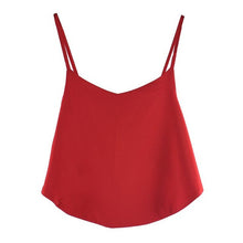 Crop Top   style Women Red White Tank Tops Women Cotton Camis Female Canotta Top Donna,Crochet Tops GS