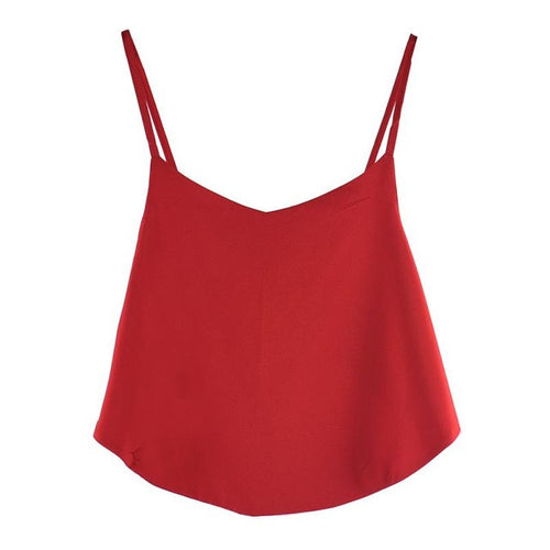Crop Top   style Women Red White Tank Tops Women Cotton Camis Female Canotta Top Donna,Crochet Tops GS