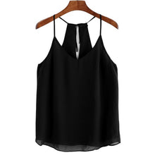 Crop Tops Women  Chiffon Sling  Style Sexy Sleeveless Tank Crop Vest haut femme Black Red Navy #63 GS