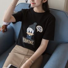 Embroidery T-shirts New  Women Summer T Shirt Fashion Tops Plus Size Female Short Sleeve t shirts 72610 GS