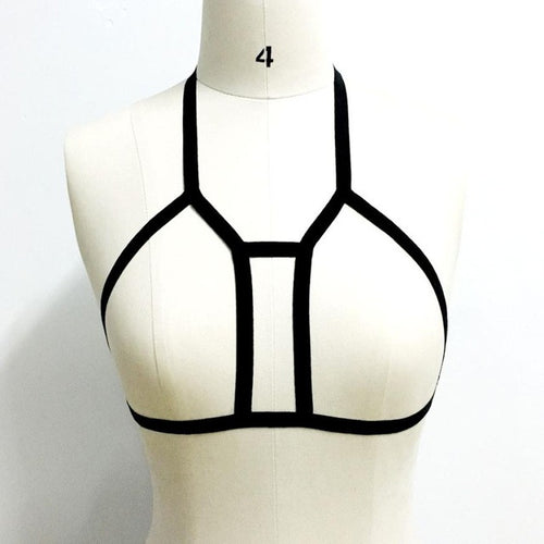 Exotic Apparel  Black Women Bandage sexy bra Gothic Harajuku sexy lingerie Bustier body sexy bra Black #23 GS