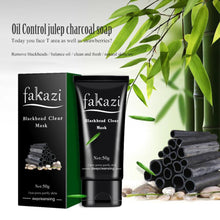 FAKAZI Blackhead Remover Deep Cleansing Purifying Peel Acne Black Mud Face Mask activated carbon Ingredients Anne GS