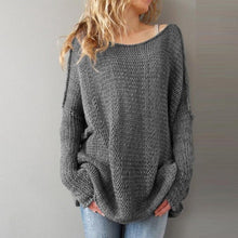 Fall  Oversize Sweaters  Women Korean Fashion Loose Long Sleeve Solid Long Style Sweater Jumpers Female Knitwear #WY GS