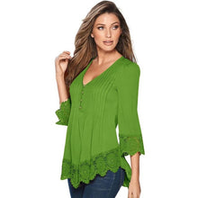 Fashion   t shirt women Solid Sexy V Neck Long sleeve Lace Crochet tops for women Top Tee Shirt Female Vetement Femme GS