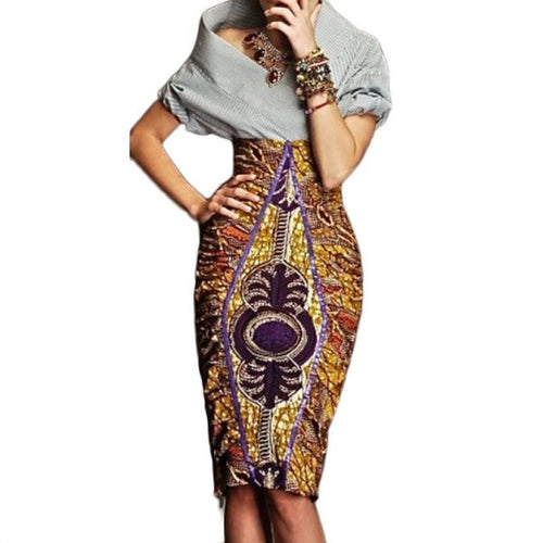 Fashion  Women Fabric Polyester Skirt High Waist Slim Hip Pencil Skirts Vintage Bodycon Above Knee Skirt Sexy&Casual GS