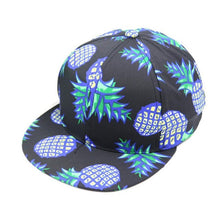 Fashion   Baseball Cap Pineapple Pattern Cotton Canvas Snapback Hat Adjustable Baseball Cap Hip-hop Hats Female #03 GS
