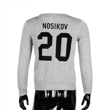 Fashion Couples Clothes NOSIKOV 13 20 Letter Print Long Sleeve T-Shirt Tops Women Couple T Shirts Female American Apparel GS