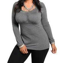 Fashion Tops  Plus Size Women Clothing M-4XL  And  Roupas T-shirt Long Sleeve Shirt Casual Womens T-Shirt Femme GS