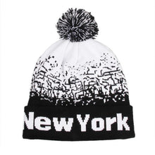 Fashion Unisex Men Women "NewYork" Letter Baggy Warm  Wool Knit Beanies Female Male Skull Slouchy Knitted Caps Hat Men GS