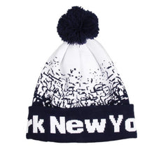 Fashion Unisex Men Women "NewYork" Letter Baggy Warm  Wool Knit Beanies Female Male Skull Slouchy Knitted Caps Hat Men GS