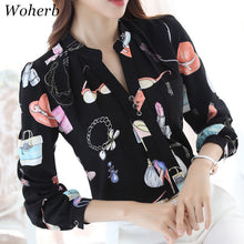 Fashion Woman Tops Shirt  Causal Stand Collar Blouses Long Sleeves Shirts Loose Female Office Work Wear Tops Shirt 33059 GS
