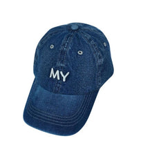 Fashion Women Ladies Casual Snapback Caps Hats Jeans Denim Adjustable MY Letter Embroidery Baseball Cap  Gorras Mujer #63 GS
