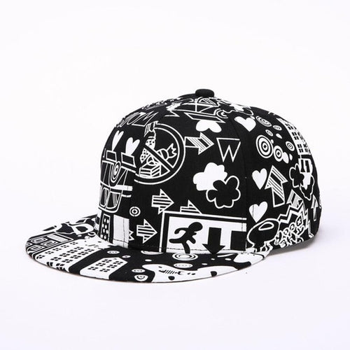 Fashion Women Men Snapback Baseball Caps  Print  Women Hip Hop Hat Sun-shade Sun Hat For Men Gorras Beisbol #63 GS