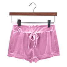 Fashion Women Short Femme   Ladies Crushed Velvet Drawstring Slim Skinny Casual Shorts High Waist Short Pants Women#63 GS