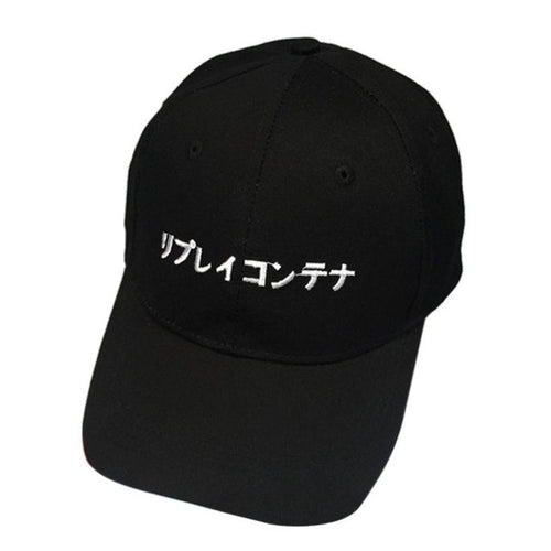 Fashion snapback caps men Solid Japanese Letter adjustable baseball hats for Men Women hip hop baseball cap chapeau homme GS