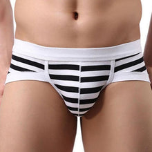 Fashon Hot Men's Underwear Briefs Cotton Striped Men's Underpanties Short Hombre Triangle Panties Male ropa interior GS