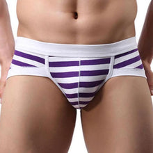 Fashon Hot Men's Underwear Briefs Cotton Striped Men's Underpanties Short Hombre Triangle Panties Male ropa interior GS