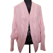 Female Fashion Thick Cardigans Batwing Sleeve Sweater Plus Size knitted Top 70115 GS