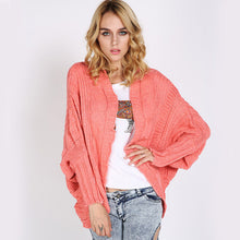 Female Fashion Thick Cardigans Batwing Sleeve Sweater Plus Size knitted Top 70115 GS