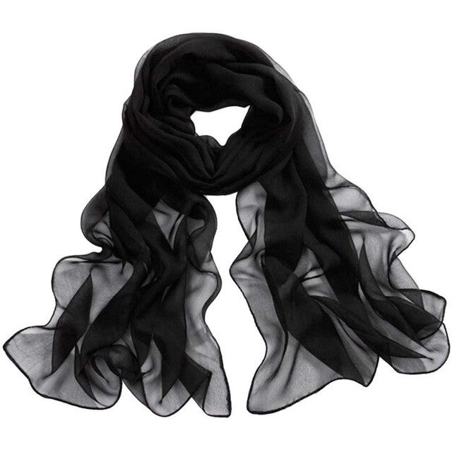 Girls Women Long Soft Thin Wrap Lady Shawl Chiffon Scarf Beach Scarves YLYL GS