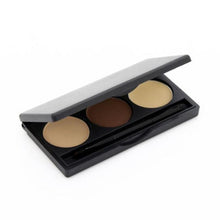 Eyebrow Powder Eye Brow Palette Cosmetic Makeup Shading Kit Brush Mirror Glitter,Shimmer,Matte,Natural Anne GS