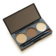 Eyebrow Powder Eye Brow Palette Cosmetic Makeup Shading Kit Brush Mirror Glitter,Shimmer,Matte,Natural Anne GS