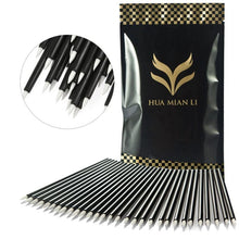 HUAMIANLI 100pcs Disposable Eyeliner Makeup Wand Applicator Cosmetics Brush Tools Easy convenient to use oval brushes Anne GS