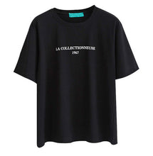 Harajuku Tees  Rose Embroidery Women T-shirt Casual Summer New Fashion Tops Short Sleeves O-neck Ladies T-shirts 33030 GS