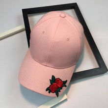 High Quality Baseball Cap Women  Cotton Adjustable Rose Embroidery Snapback Caps  Hip Hop Hat Female Bone Gorras #01 GS