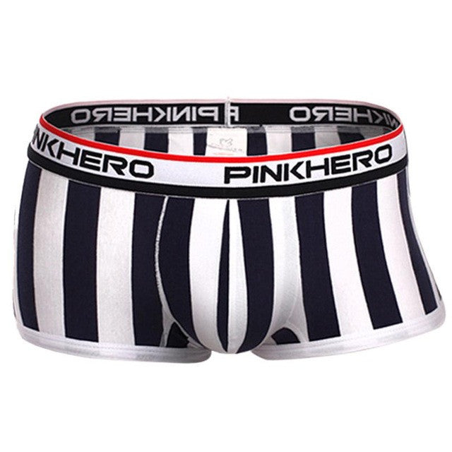 High Quality Mens Underwear Brand  Striped Cotton Men's Boxers Shorts Male Sexy Unerpants Roupa Interior Dos Homens GS
