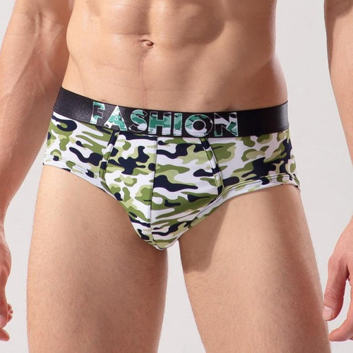 High Quality Mens underwear briefs Cotton Spandex Camouflage Underwear Shorts Underpants Man ropa interior hombre #63 GS