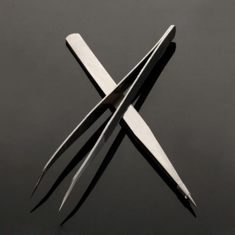 Professional Durable Precision Tweezers Set Stainless Steel Non Magnetic  GS
