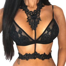 Hlater Neck Black/Pink Crop Tops Women Sexy Floral Lace Sheer Crochet Ladies Tops Seamless Bralette Camisole Female #23 GS