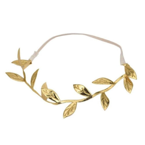 Hot! Bronzing Leaves Women Headband Elastics For Women Hair Accessories Headband Gold Sliver #425 GS