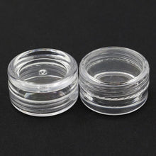 50Pcs Clear Plastic Empty Cosmetic Sample Containers Jars Pots Small 3g Perfect for sampling mineralized Anne GS