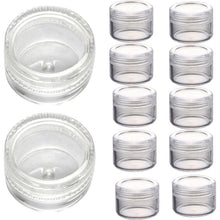 50Pcs Clear Plastic Empty Cosmetic Sample Containers Jars Pots Small 3g Perfect for sampling mineralized Anne GS