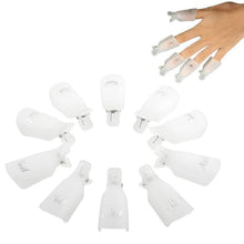 10PC Plastic Nail Art Soak Off Cap Clip UV Gel Polish Gel Nail Polish Remover Wrap Tool Anne GS