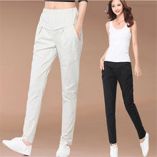 Hot  Women Solid Harem Pants Elastic Waist Solid Color Trousers  Summer Fashion Casual Single Pant Pantalon 31682 GS