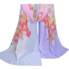 Hot Selling  Floral Print Scarf Ladies Chiffon 4 Colors Women Scarf Wraps Shawls Fulares Mujer charpes Foulards Femme YLYL GS
