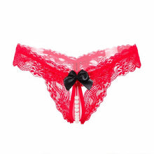 Hot Selling Bow Lace G-String For Women Sexy Open Crotch Panties Underwear Women Low Waist Womens Briefs ropa interior mujer GS