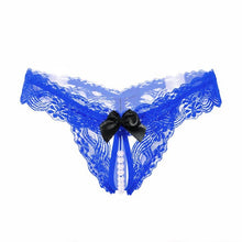 Hot Selling Bow Lace G-String For Women Sexy Open Crotch Panties Underwear Women Low Waist Womens Briefs ropa interior mujer GS