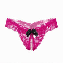 Hot Selling Bow Lace G-String For Women Sexy Open Crotch Panties Underwear Women Low Waist Womens Briefs ropa interior mujer GS