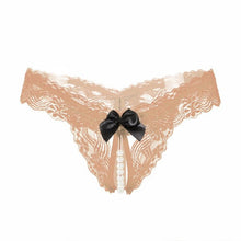 Hot Selling Bow Lace G-String For Women Sexy Open Crotch Panties Underwear Women Low Waist Womens Briefs ropa interior mujer GS