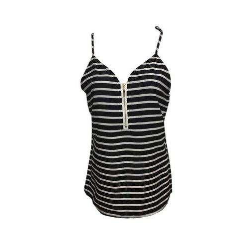 Hot Selling Women Sling Sleeveless Tank Tops Sexy V-Neck Striped Short Camisole Ladies Vest 3Colors #25 GS