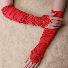 Hot Selling Women gloves For Gloves With Nice Beadings Elbow Length Gloves For Women Female Gloves GS
