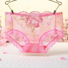 Hot Sexy Women's Lace Floral Print Underwear Women Panties Low Waist Briefs Lingerie Hot Ladies bragas mujer &28 GS