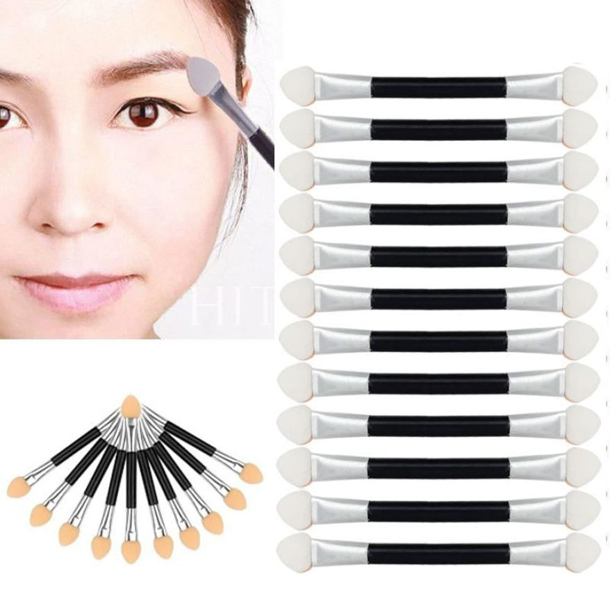 selling 12Pcs Makeup Double-end Eye Shadow Eyeliner Brush Sponge Applicator Tool  GS