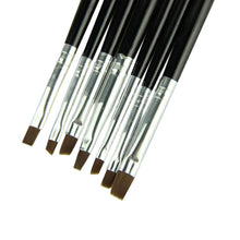 selling 7 pcs Nail print pen Acrylic Nail Brush Kit Art Set UV gel brush Nail art 7 sizes Anne GS