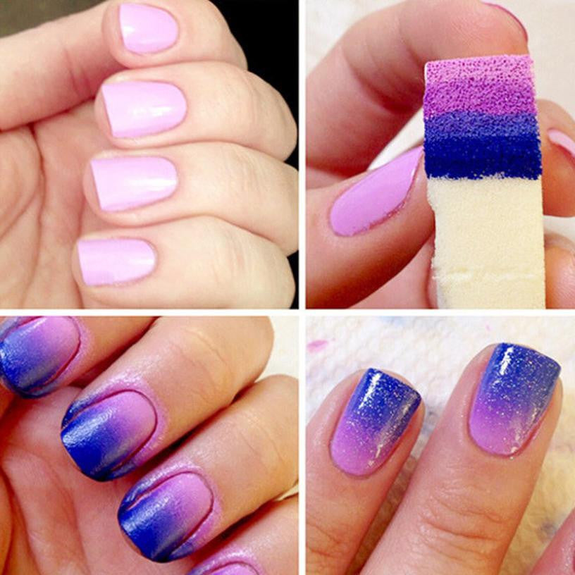selling Nail Art Sponges Stamping Polish Template Transfer Manicure DIY Tool Sponge Plastics Material Anne GS