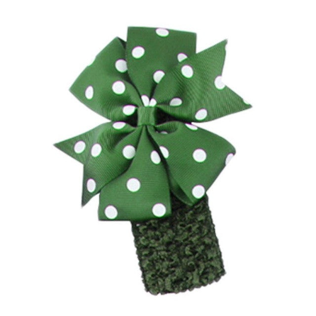 Kids-Hairbands 10Color Hair Accessories Fashion Headbands Girls Flower Cute Cloth Head Wear Hair Bow Wave Headband GS